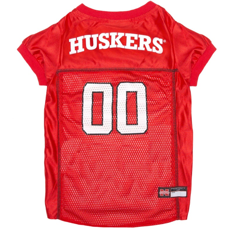 Pets First NCAA College Nebraska Cornhuskers Mesh Jersey for DOGS & CATS, X-Large. Licensed Dog Jersey with your Favorite Football/Basketball College Team - Image 1